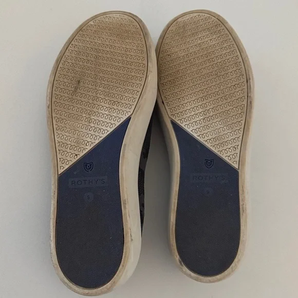 Rothy's Original Slip On Sneaker Women’s size 9 Camouflage black and grey - Picture 4 of 8